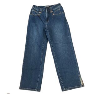 Judy Blue Center Stage Jeans High Rise Straight Leg‎ Crop Casual Denim Size 7/28